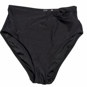 CALIA Women's High Waisted Side Twist Swim Bottoms in Black, Size XS NWOT